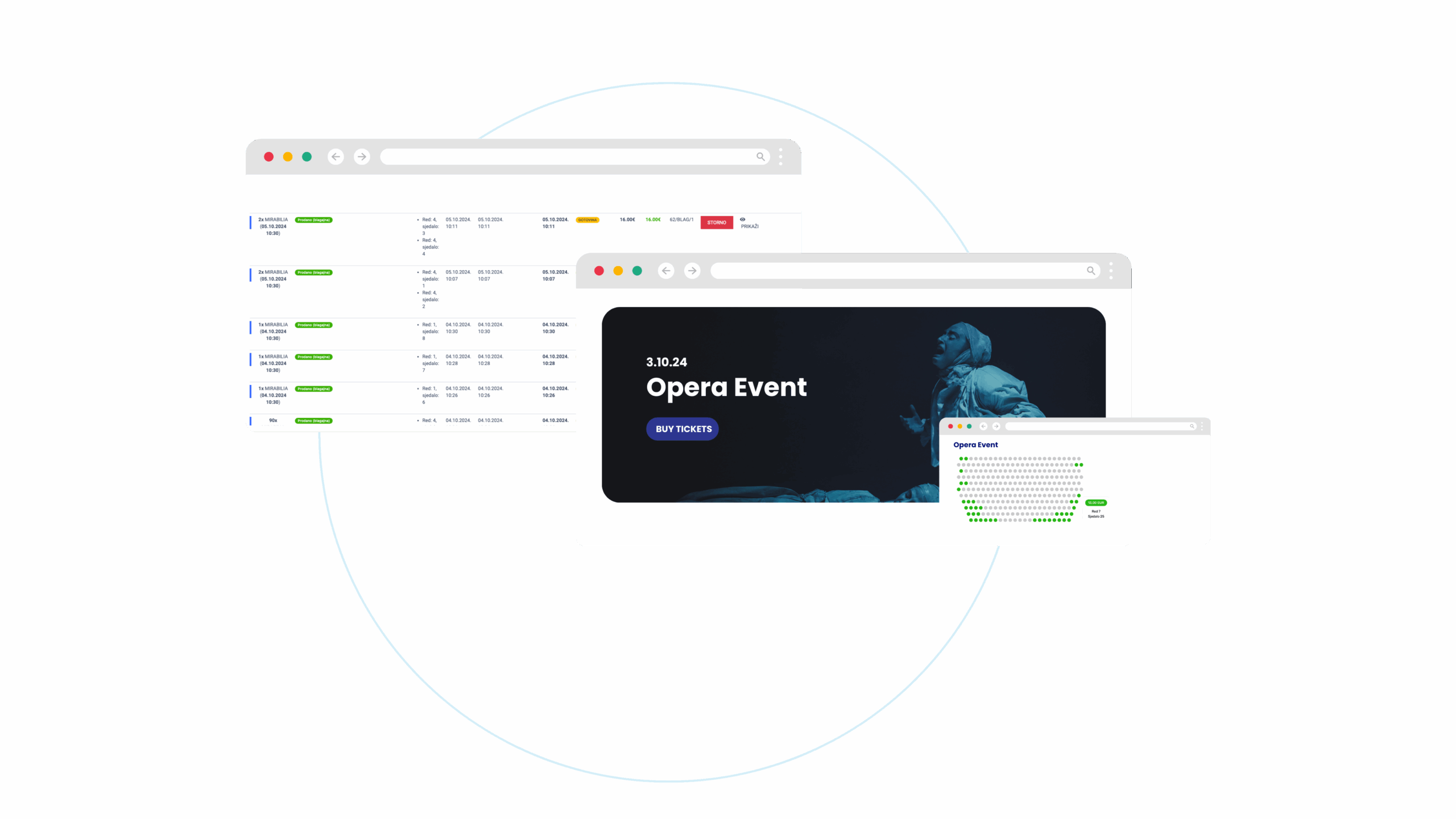 Biletra ticketing system